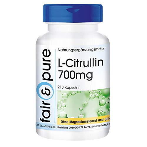 L-Citrulina 700mg - Pó em Cápsulas - Vegano - 210 ...