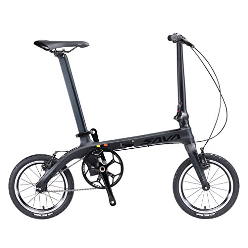Bicicleta dobrável SAVADECK 14' quadro de fibra de carbono ...