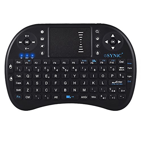 ESYNiC Mini teclado sem fio retroiluminado 2.4G ...