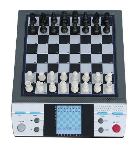 Jogo de xadrez eletrônico Aquamarine com voz