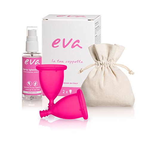 Eva - Kit com 2 Copos Menstruais Super Macios + Spray ...