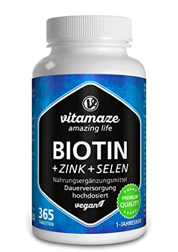 Vitamaze® Biotina 10000 mcg + Selênio + Zinco para ...