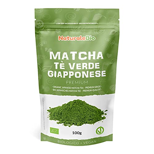 Pó de chá verde Matcha orgânico - grau premium -...