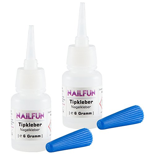 NAILFUN - Conjunto de 2 adesivos de unhas [2 x 6 grammi]...