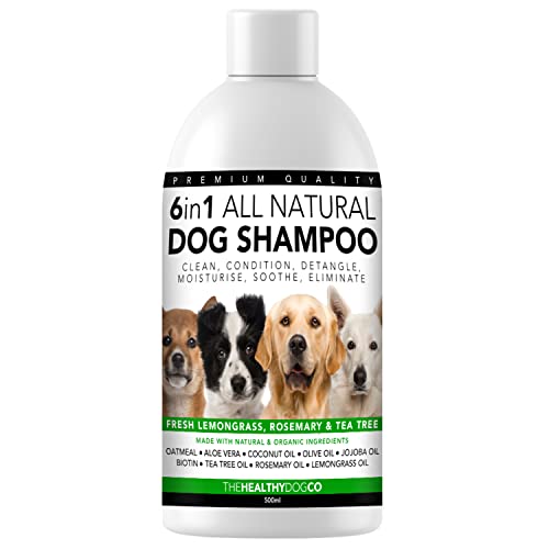 Shampoo Natural para Cães 6 em 1 |  capim-limão,...