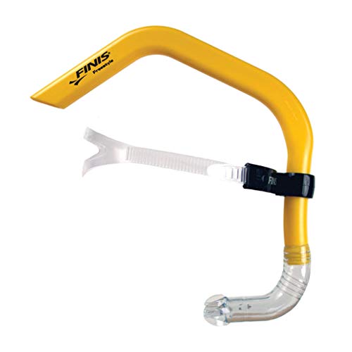 Bocal de snorkel de estilo livre Finis, amarelo