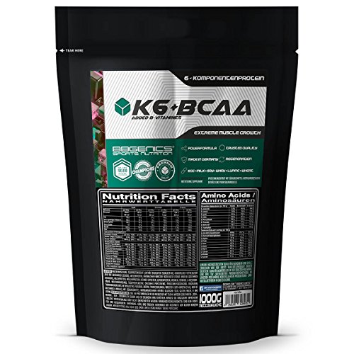 K6 + proteína multicomponente BCAA, 6 fontes de proteína ...