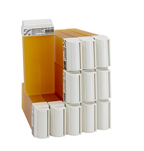 Epilwax Conjunto de 12 rolos de cera de mel para depilação -...