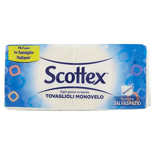 Scottex, guardanapos de camada única, formato família -...