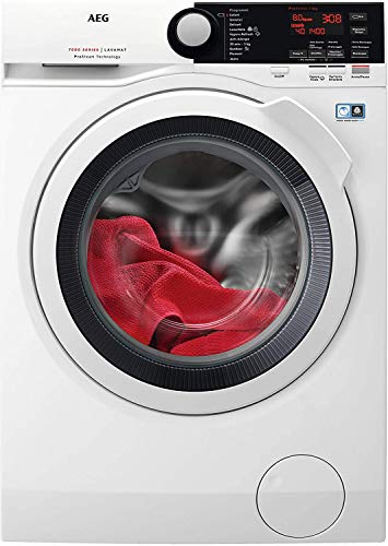 Máquina de lavar roupa de carregamento frontal AEG L7FBE841, 8 kg, 1400 ...